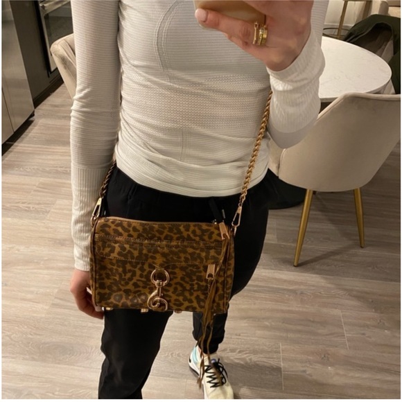 Rebecca Minkoff Animal Print Leather Crossbody - Picture 3 of 5